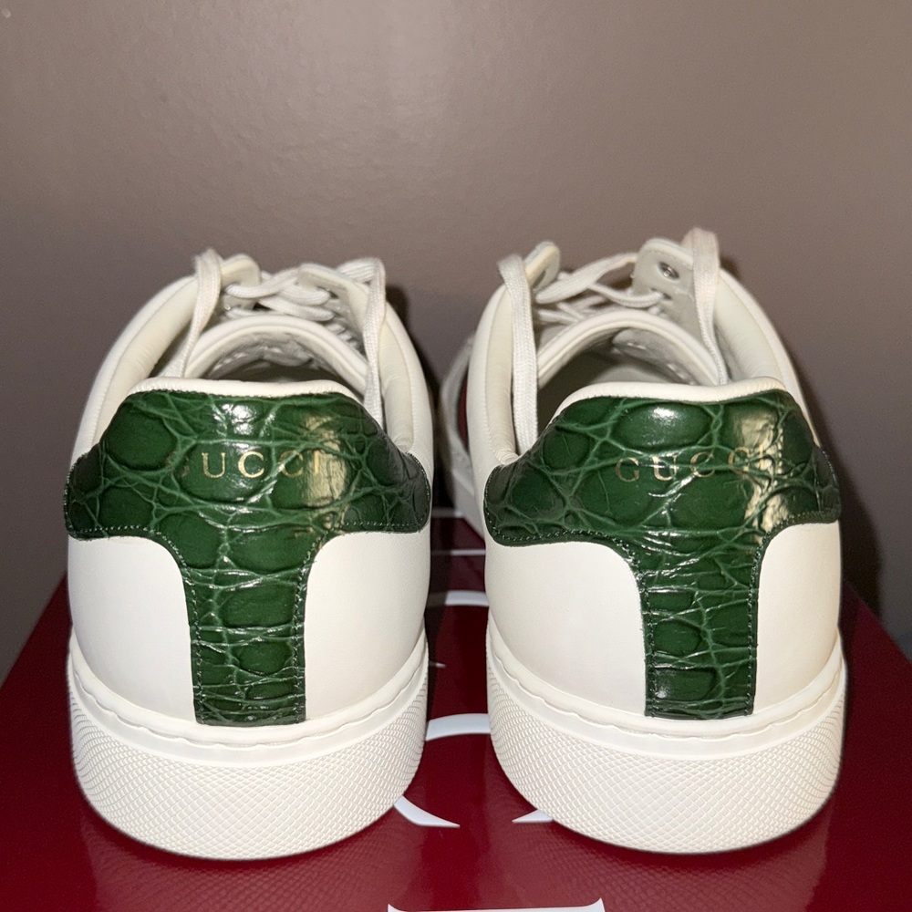 Men’s Gucci Ace Lace-Up Web Sneaker - Picture 3 of 12